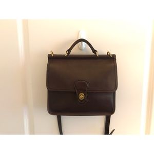 Vintage Coach Willis Nickel 9927 Dark Brown